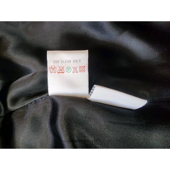 Vintage 80s/90s Betas Choice Black Velour Coat - Size Medium - Picture 8 of 9